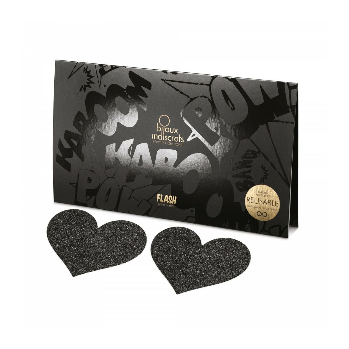 Blinkande hjärta, svart Bijoux Indiscrets 155 Svart - 3