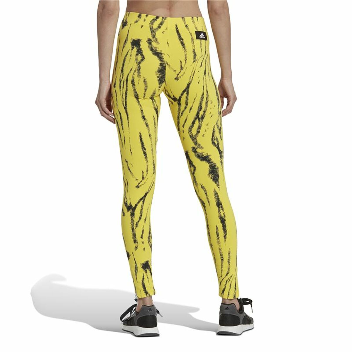 Sport-leggings, Dam Adidas Future Icons Animal-Print Gul - 5