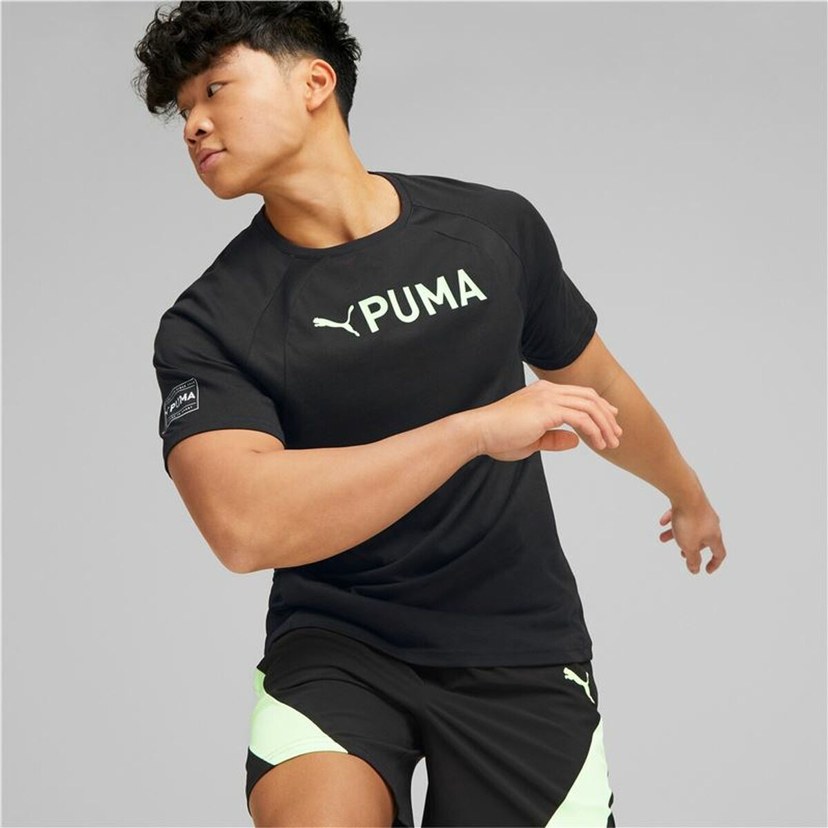 T-shirt med kortärm Herr Puma Ultrabreathe Triblend Svart - 6