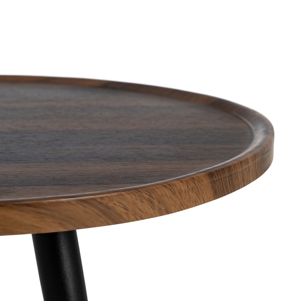 Soffbord Brun Svart Järn Trä MDF 100 x 60 x 38 cm - 5