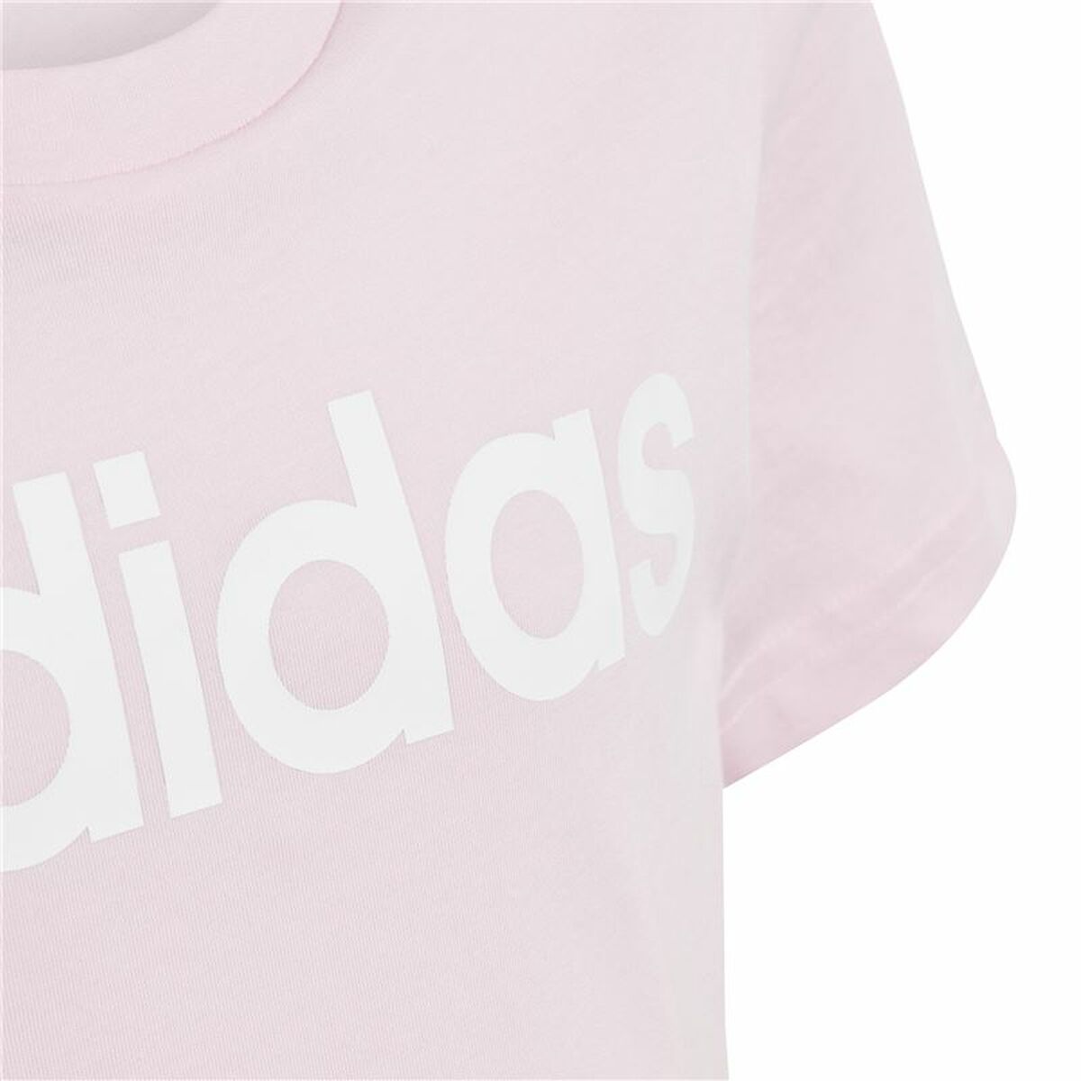 Barn T-shirt med kortärm Adidas G Lin T Rosa - 3