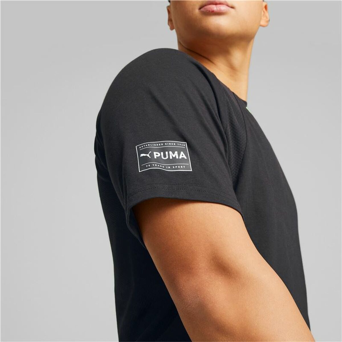 T-shirt med kortärm Herr Puma Ultrabreathe Triblend Svart - 4