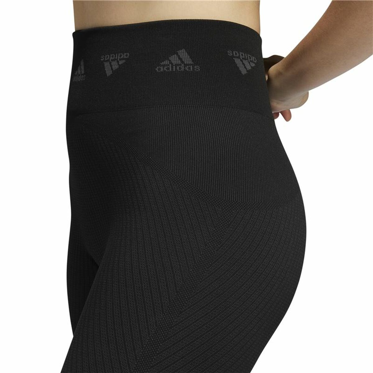 Sport-leggings, Dam Adidas Aeroknit Svart - 3