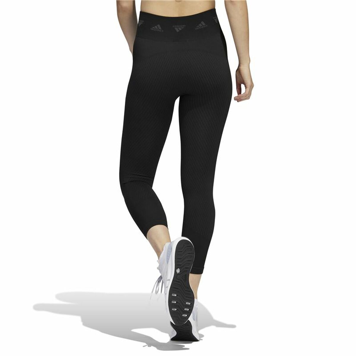 Sport-leggings, Dam Adidas Aeroknit Svart - 5