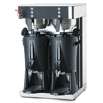 Kaffebryggare med 2 behållare 5 liter och 2 termosar 2,5 liter
