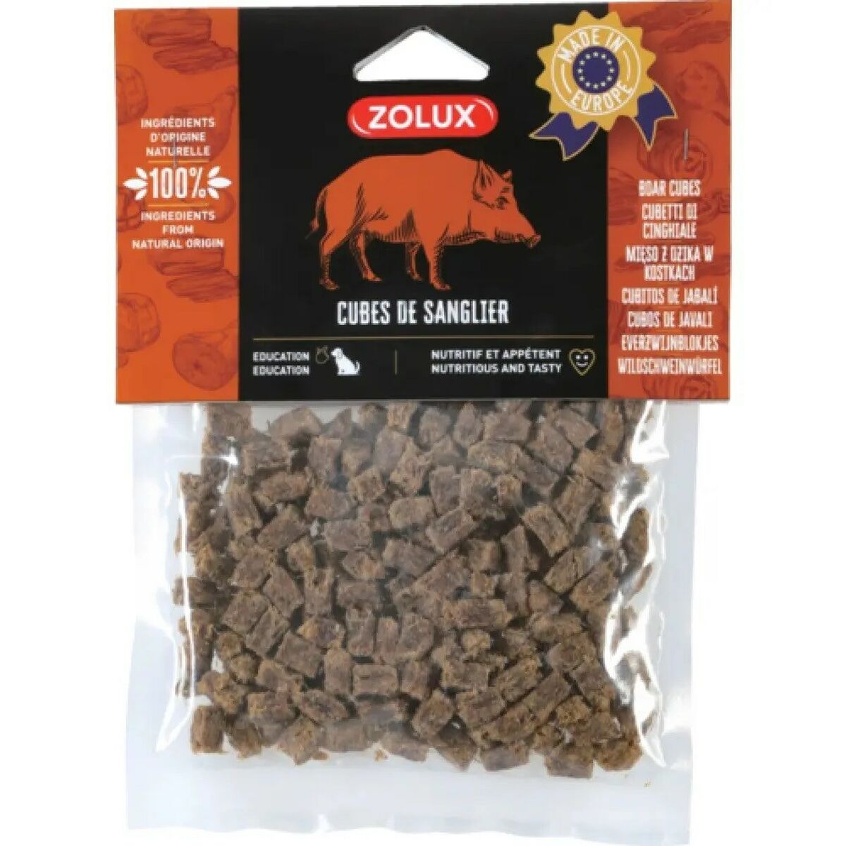 Hundgodis Zolux Cubos de Jabali 100 g