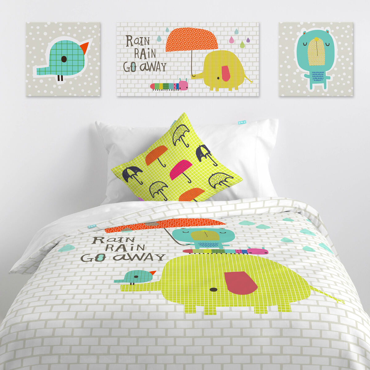 Kanvas HappyFriday Baleno Teen Drops Multicolour 27 x 27 cm - 2