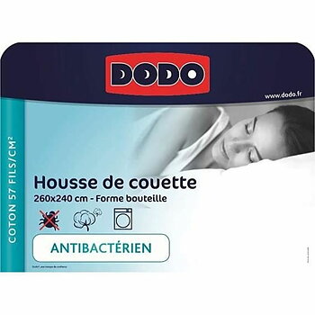 Påslakan DODO Antibakteriell Vit 240 x 260 cm 260 x 240 cm