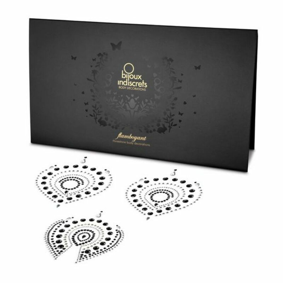 Flamboyant Svart & Silver Bijoux Indiscrets FLAMBOYANT Svart