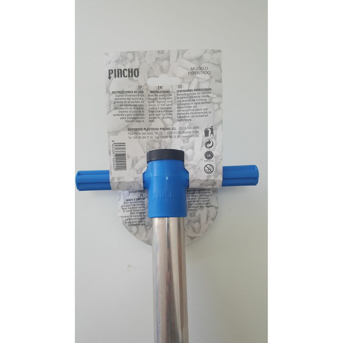 Parasollankare Gul Blå Röd Aluminium 32 x 16,5 x 6,5 cm Ø 25 mm - 3