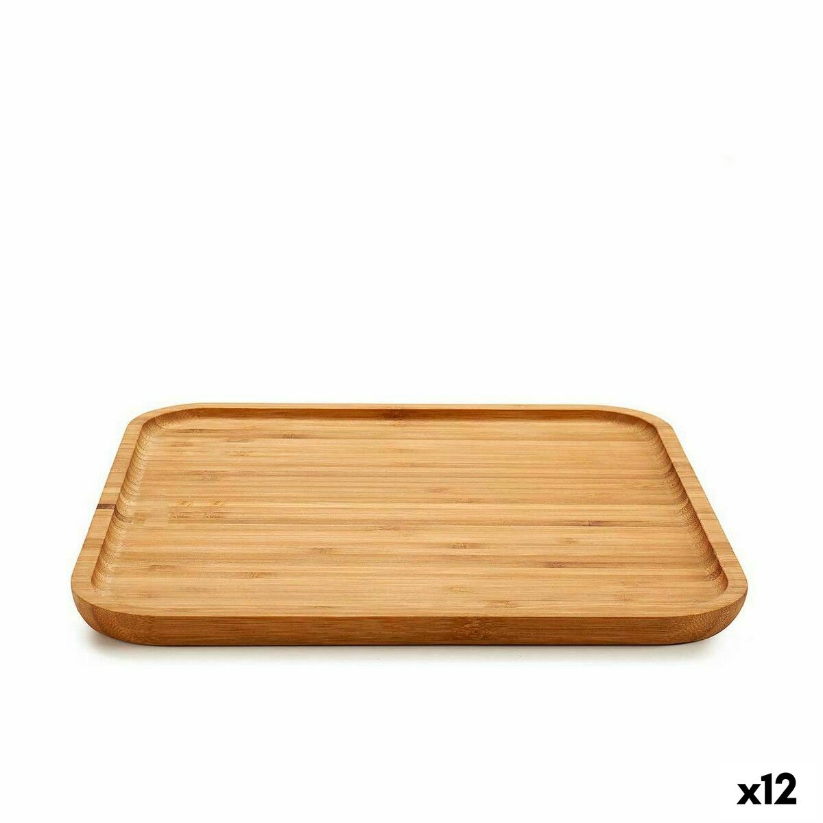Snacksbricka Kinvara Brun Fyrkantig 30 x 1,5 x 30 cm (12 antal)