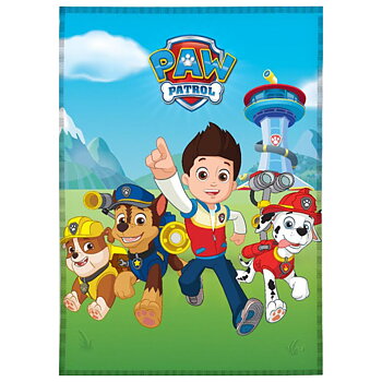 Filt The Paw Patrol Funday 100 x 140 cm Blå Röd Polyester