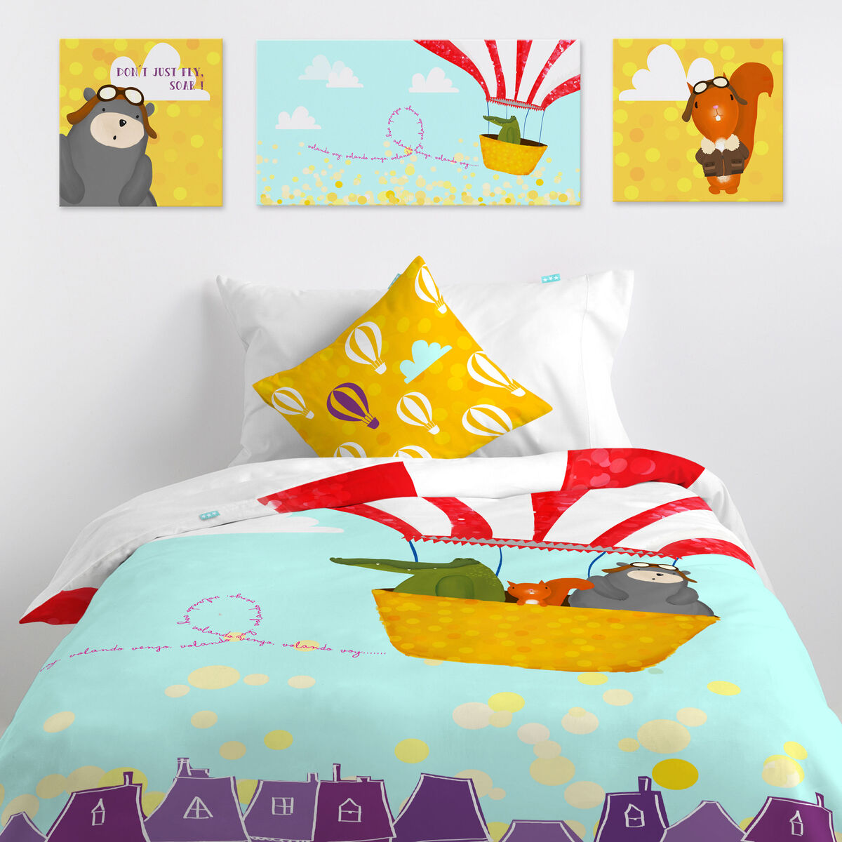 Kanvas HappyFriday BALENO TEEN Multicolour 28 x 3 x 28 cm - 2