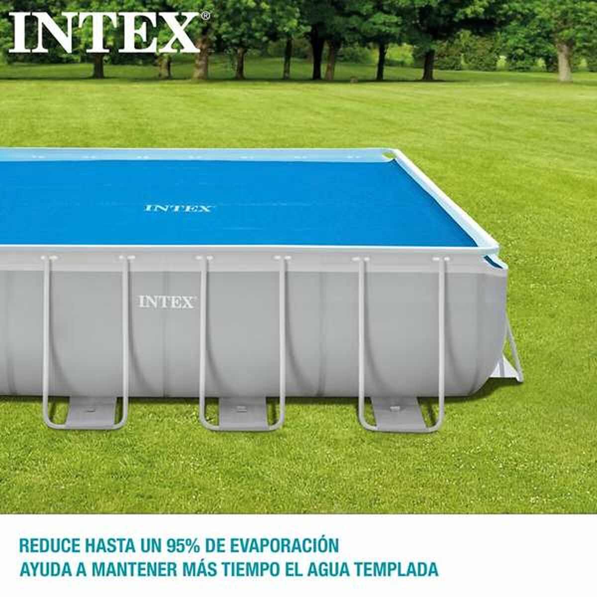 Pool Cover Intex Frame Sol Rektangulär 378 x 186 cm - 4