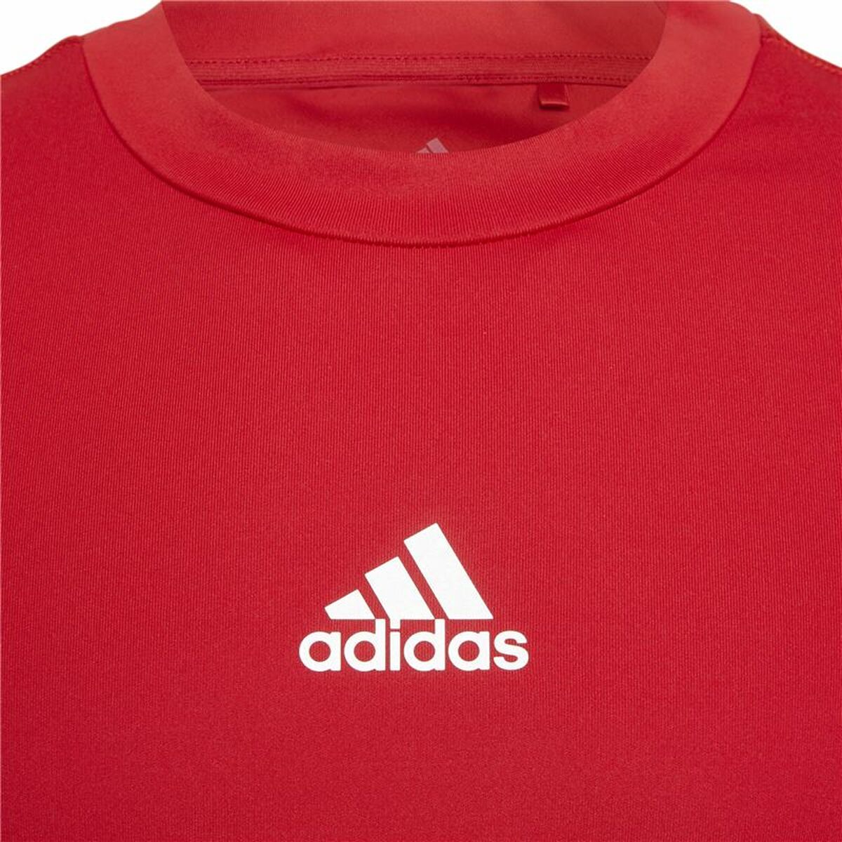Kortärmad fotbollströja, Barn Adidas Techfit Top Röd - 3
