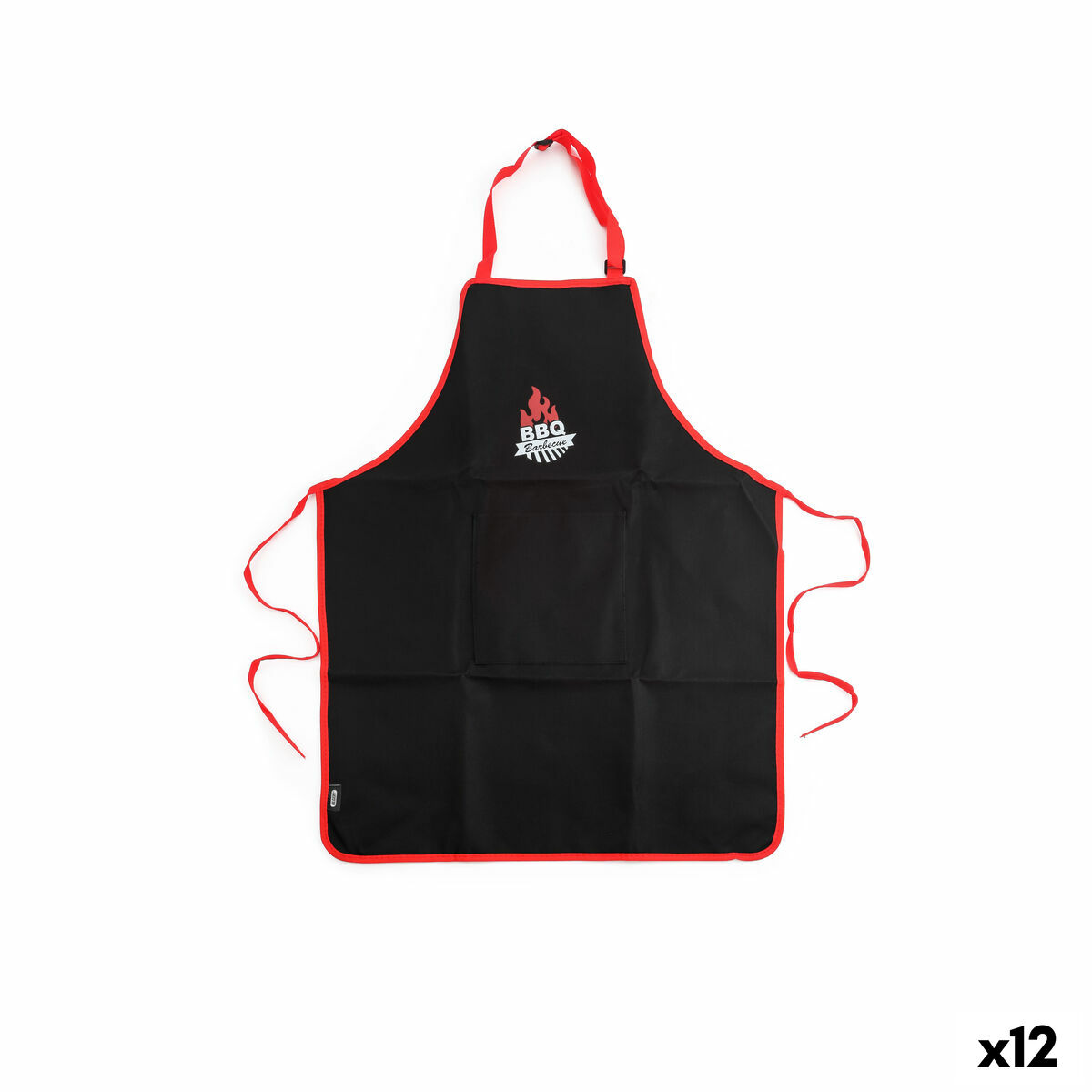 Förkläde Algon 61 x 75,5 cm Svart Grill