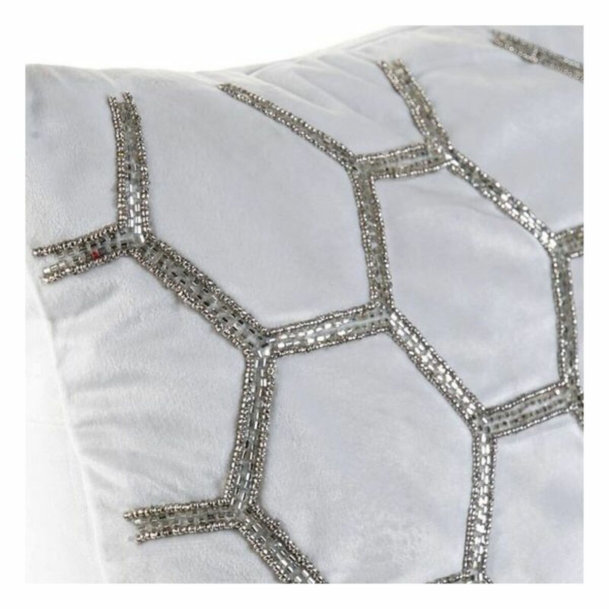 Kudde DKD Home Decor Sammet Geometrisk (45 x 45 cm) - 5