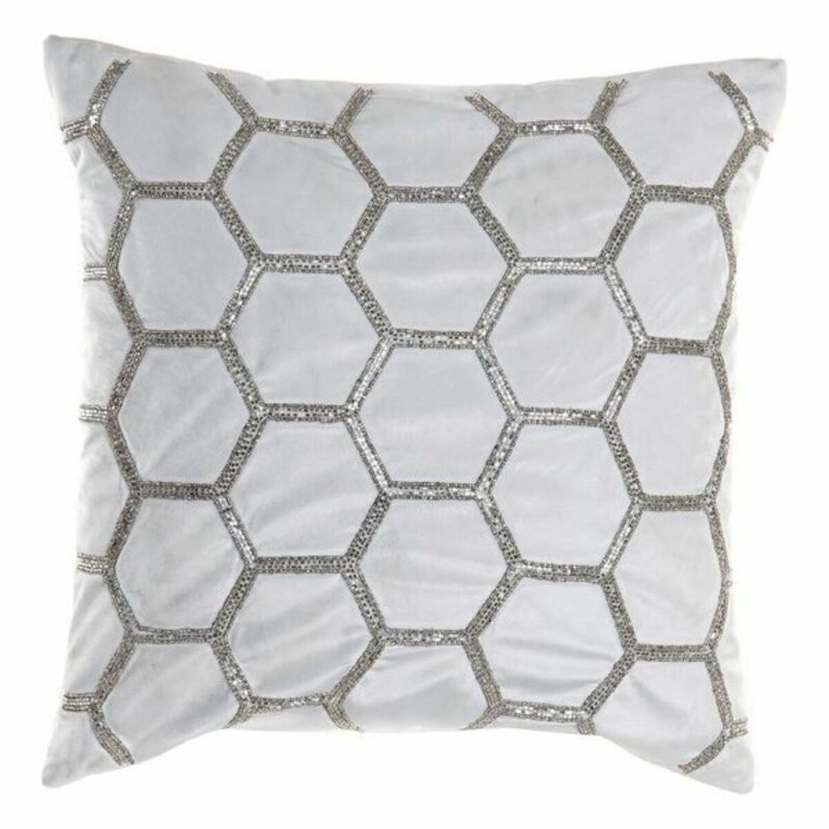Kudde DKD Home Decor Sammet Geometrisk (45 x 45 cm) - 4