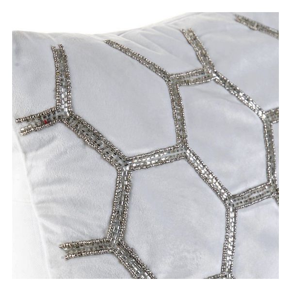 Kudde DKD Home Decor Sammet Geometrisk (45 x 45 cm) - 2