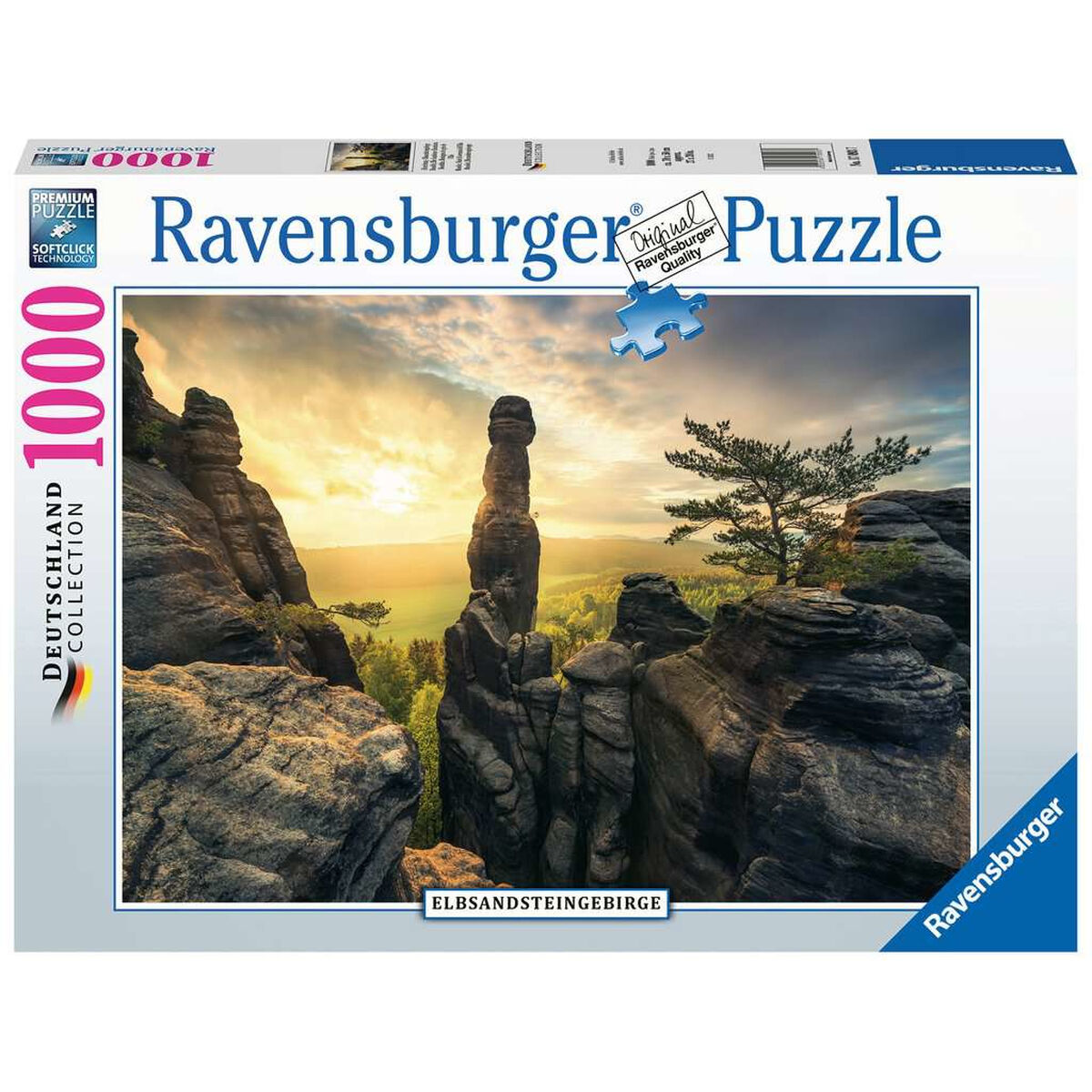 Pussel Ravensburger 17093 Monolith Elbe Sandstone Mountains 1000 Delar - 3