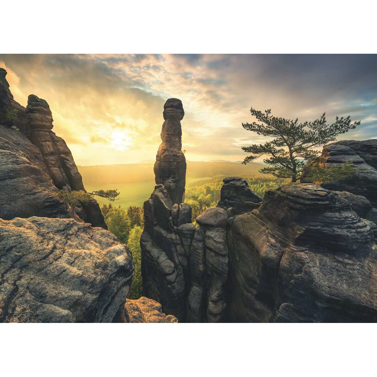 Pussel Ravensburger 17093 Monolith Elbe Sandstone Mountains 1000 Delar - 2