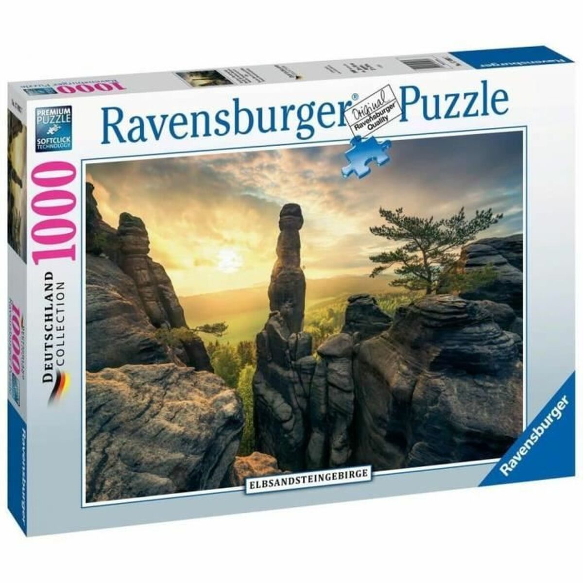 Pussel Ravensburger 17093 Monolith Elbe Sandstone Mountains 1000 Delar