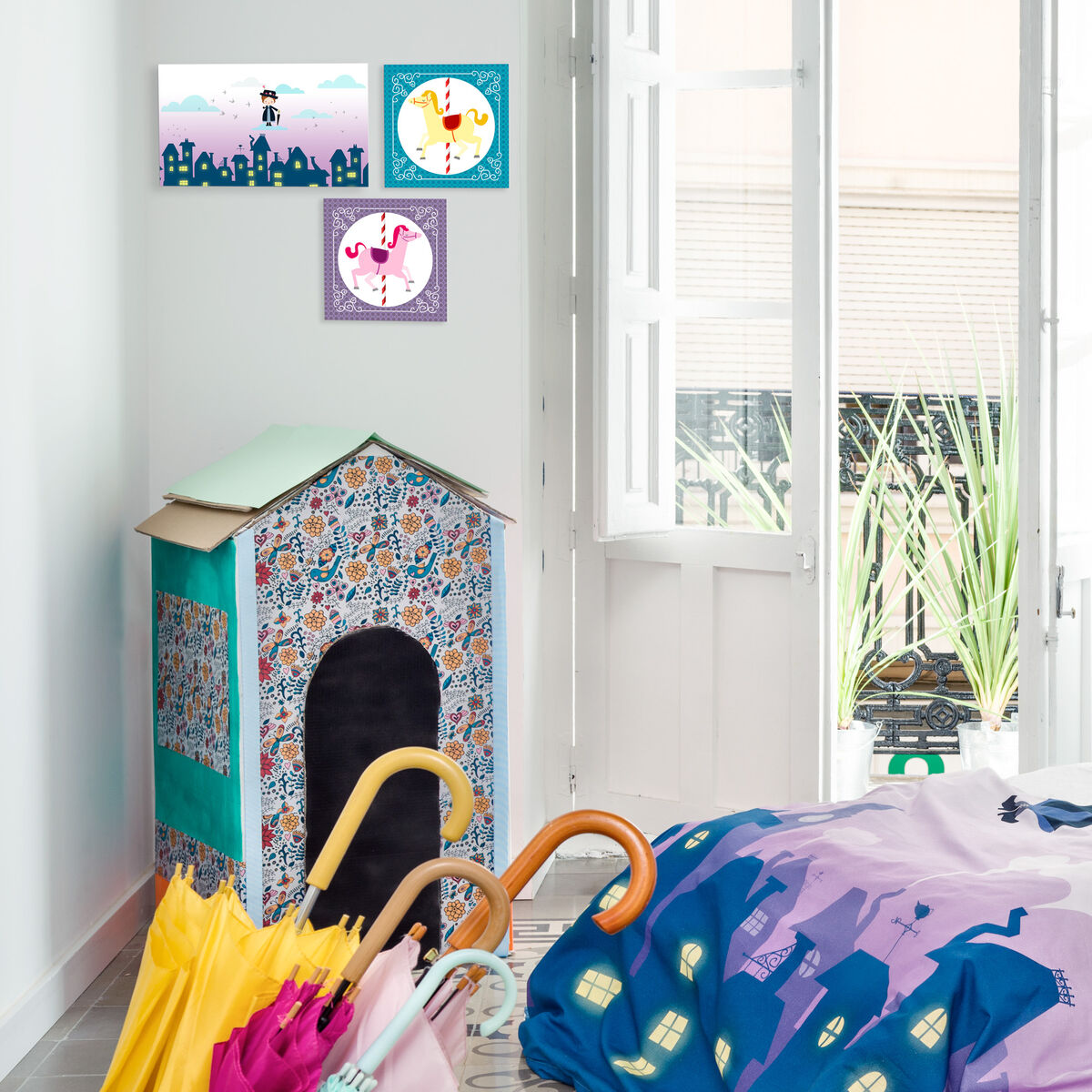 Kanvas HappyFriday Mr Fox Nanny Multicolour 27 x 27 cm - 2