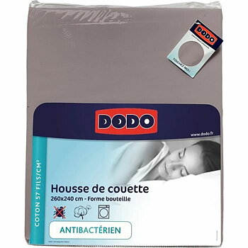 Påslakan DODO Antibakteriell Beige-brun (taupe) 260 x 240 cm