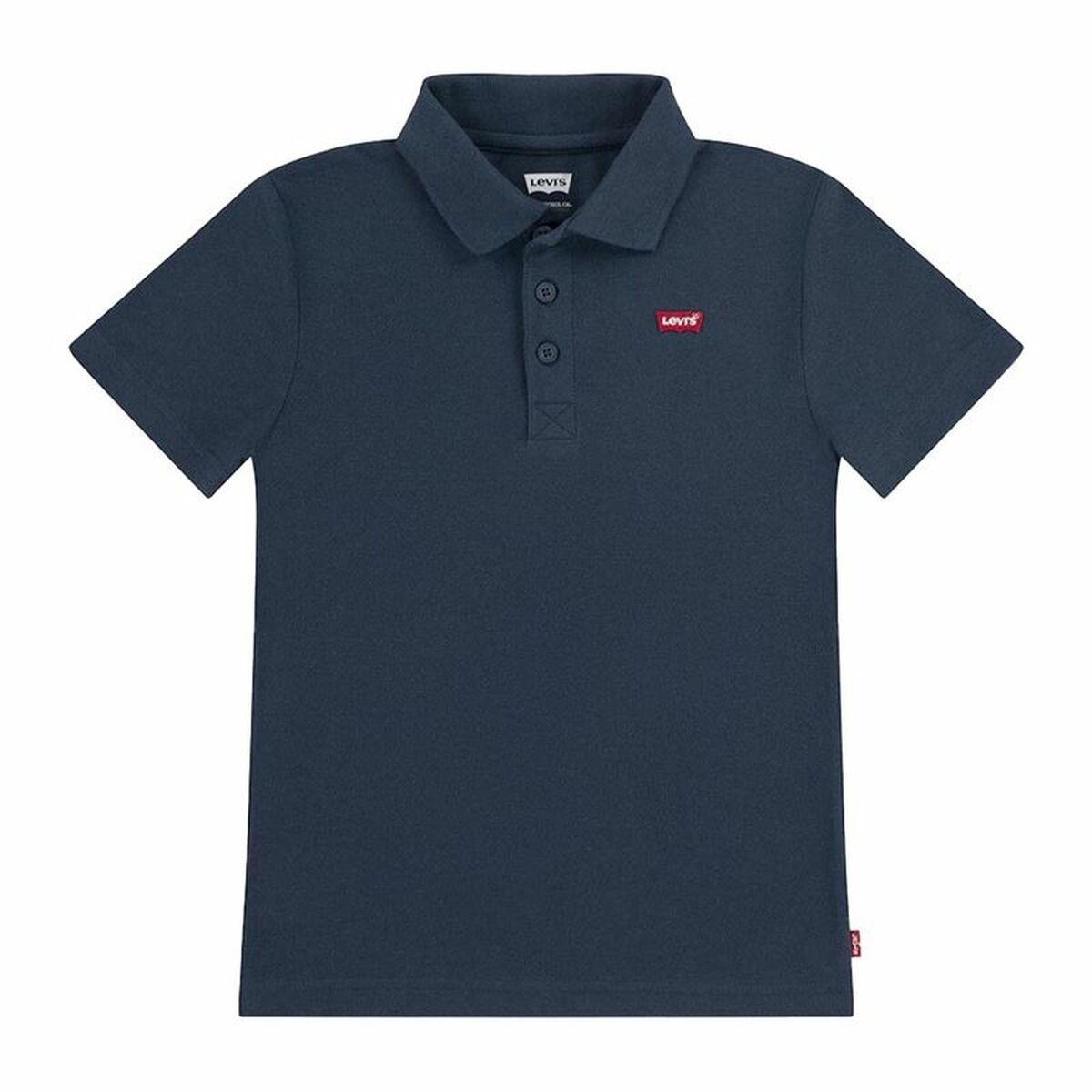 Polotröja kortärmad Barn Levi's Lvb Back Neck Tape Blå
