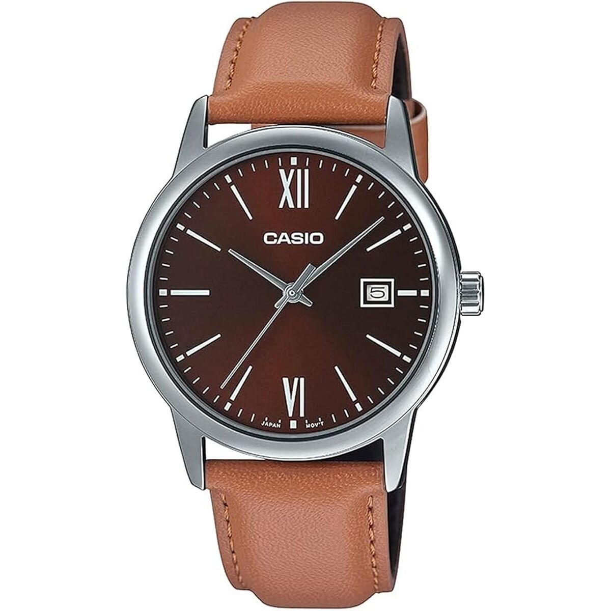Herrklocka Casio DATE, LEATHER - BRONZE (Ø 37 mm)