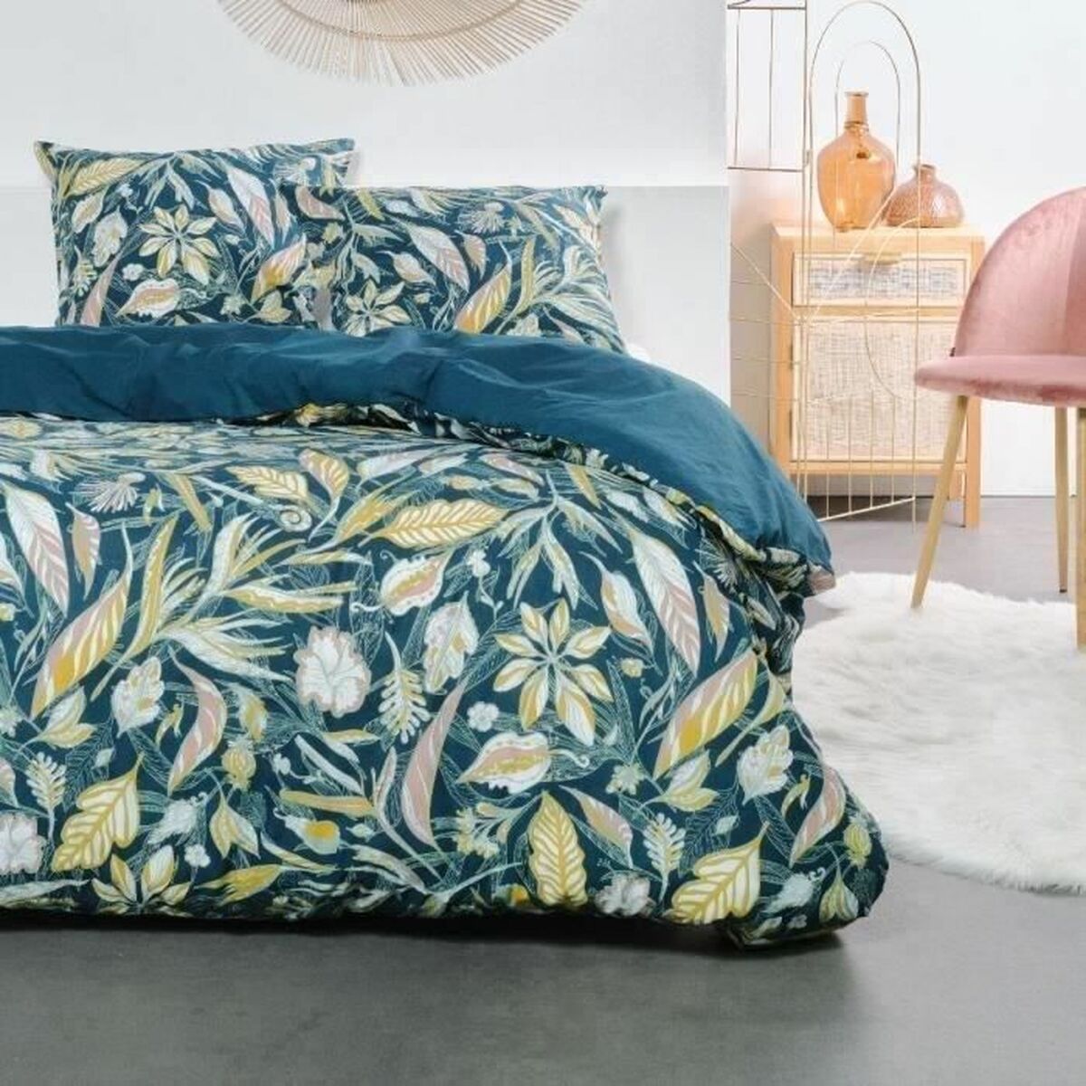 Påslakan SUNSHINE TODAY Floral 240 x 220 cm