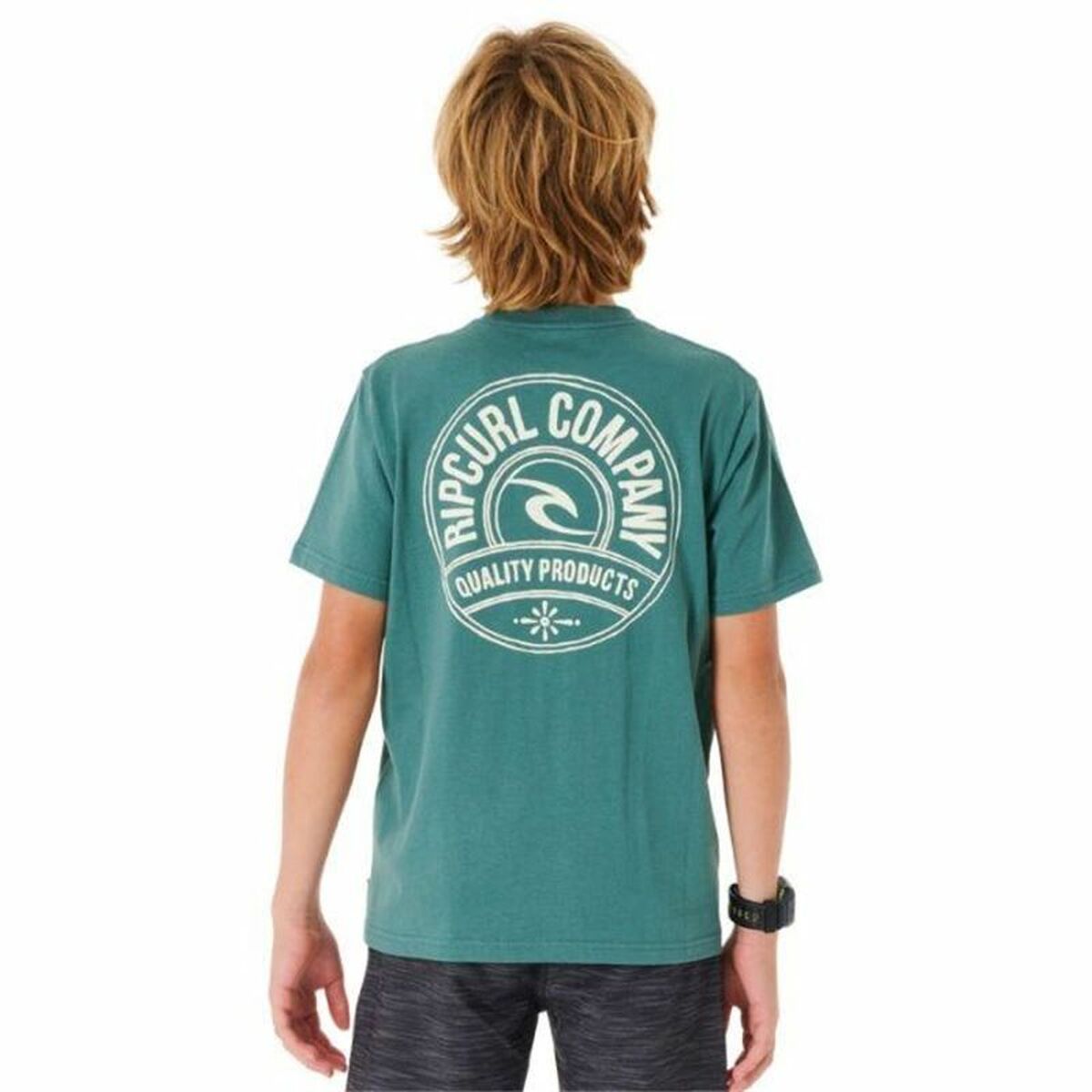 T-shirt med kortärm Barn Rip Curl Stapler  Blå - 2