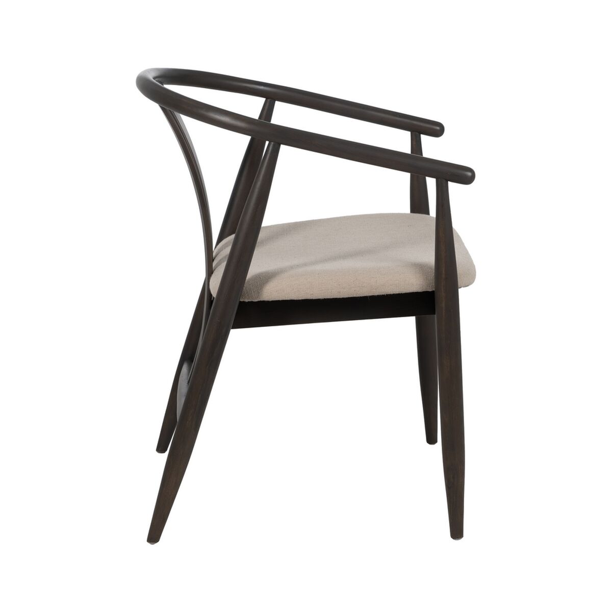 Matsalsstol Svart Beige 56,5 x 57 x 76 cm - 3