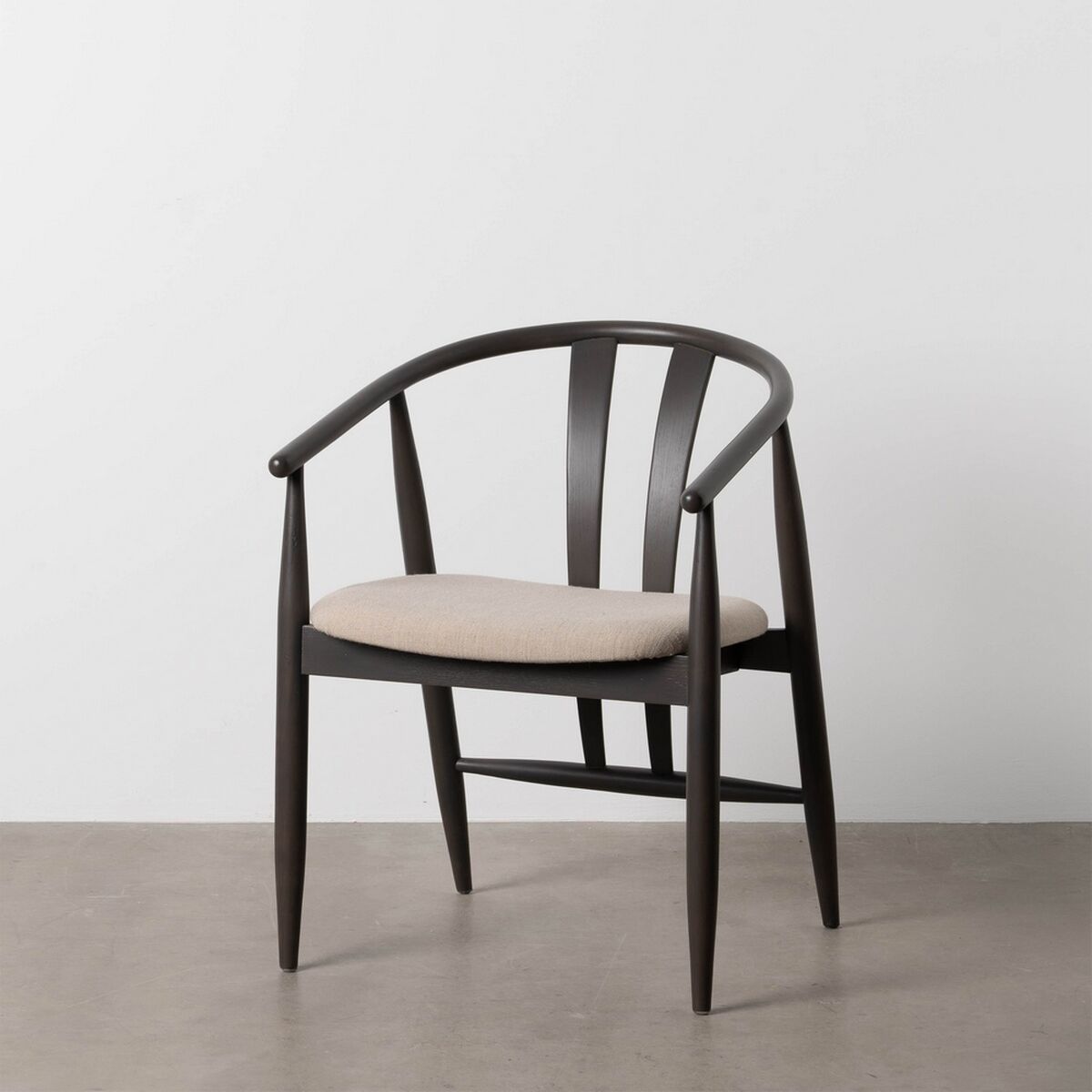 Matsalsstol Svart Beige 56,5 x 57 x 76 cm - 2