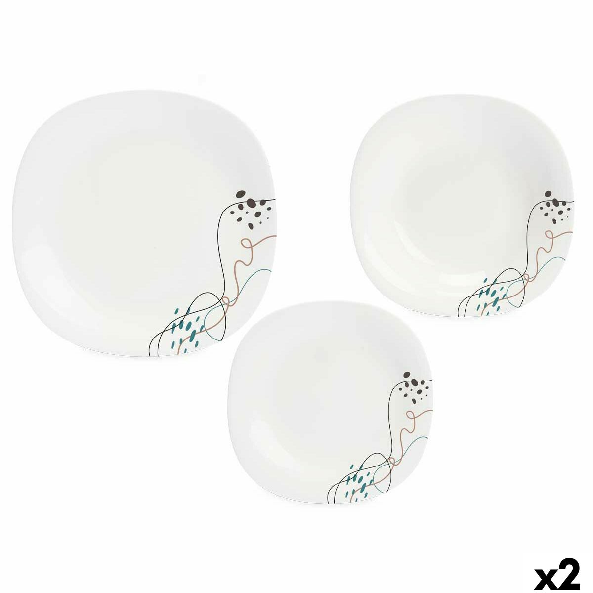 Servissats Vivalto LFP-110/85/LFTP-90 1 Vit Opalinglas (2 antal)