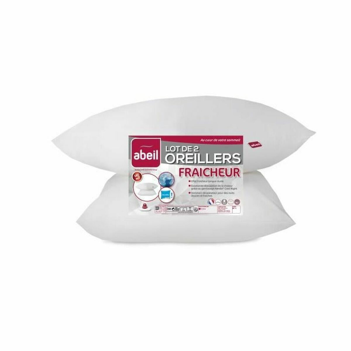 Kudden Abeil Vit 60 x 60 cm (2 antal) - 4