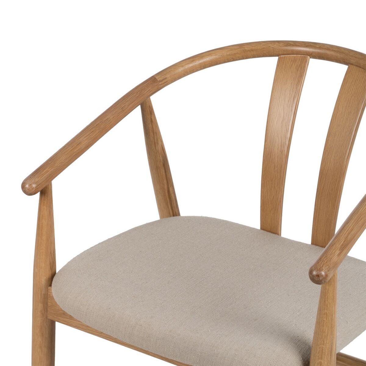 Matsalsstol Beige Naturell 56,5 x 57 x 76,5 cm - 7