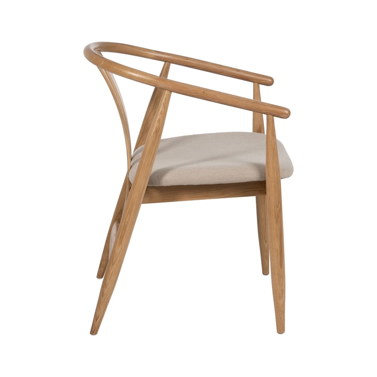 Matsalsstol Beige Naturell 56,5 x 57 x 76,5 cm - 3