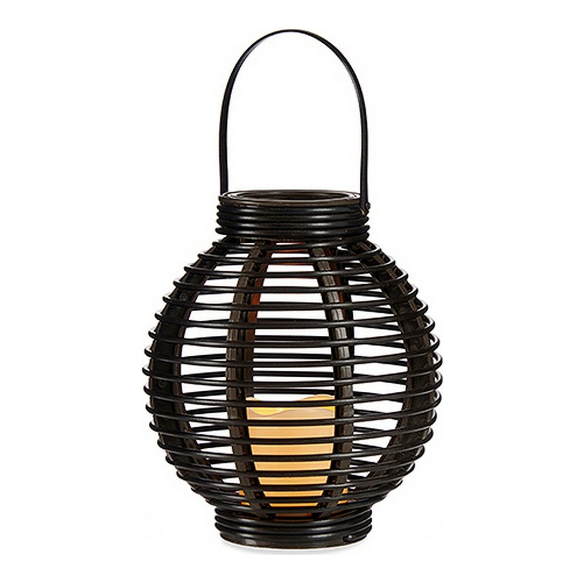 Lykta Ibergarden Brun Plast 21 x 23,7 x 21 cm LED Ljus