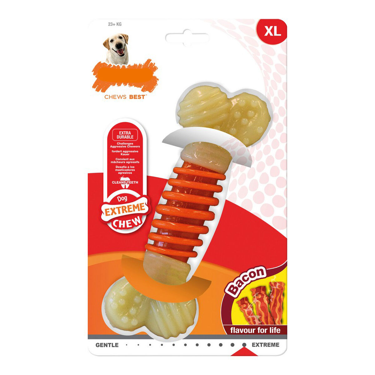 Tuggleksak för hundar Nylabone Extreme Chew Pro Action Bacon 11 - 2