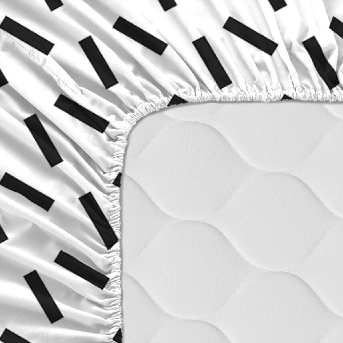 Underlakan HappyFriday BLANC Multicolour 160 x 200 x 32 cm - 4
