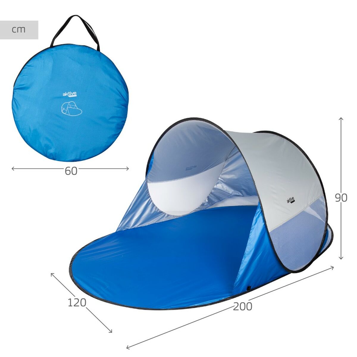 Strandtält Aktive Polyester 200 x 90 x 120 cm - 5