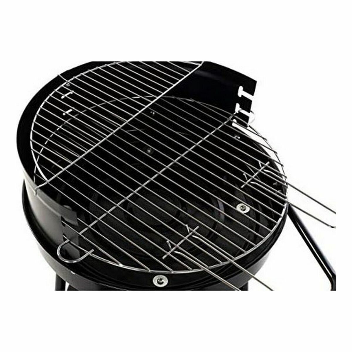 Kolgrill med hjul DKD Home Decor Svart (Renoverade B) - 3