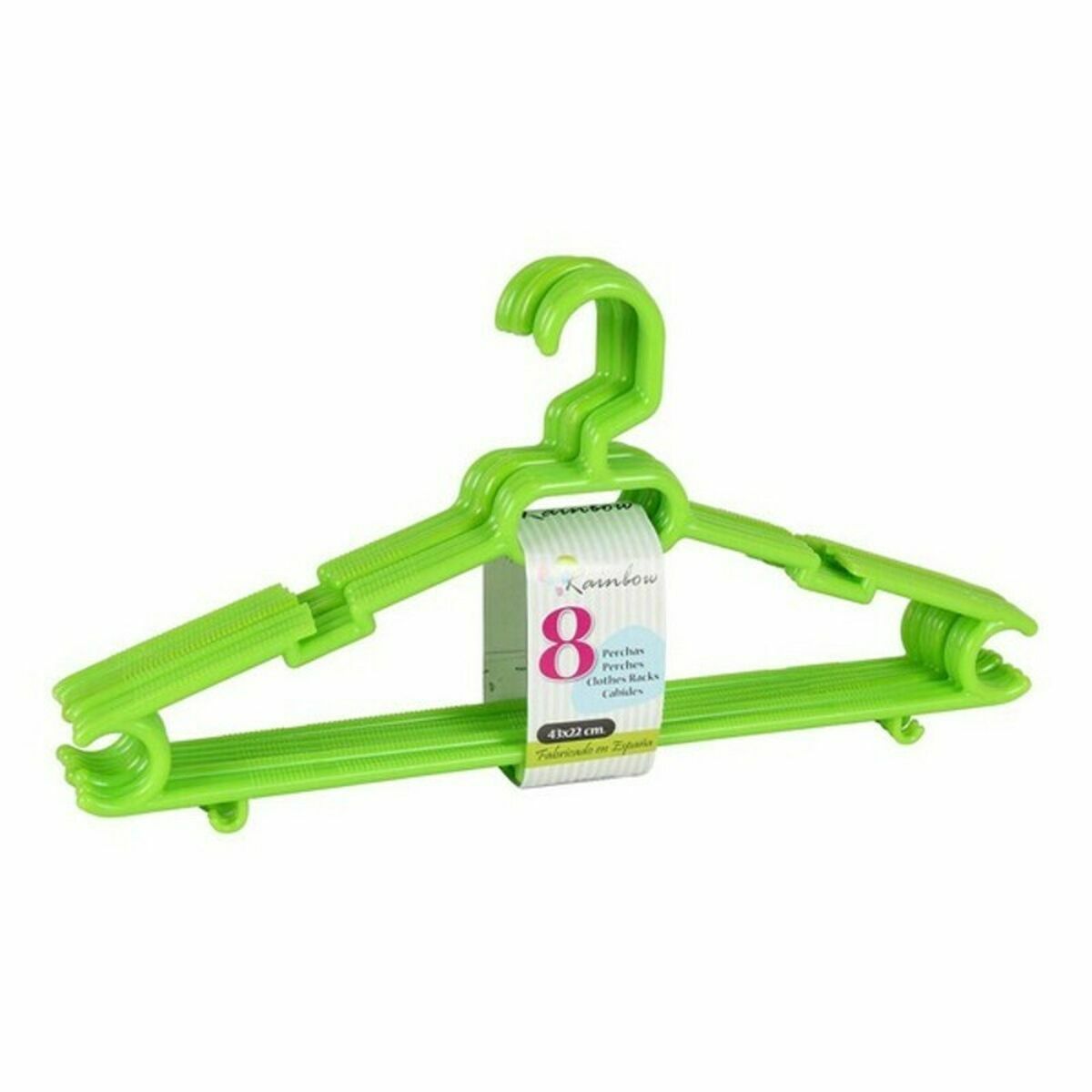 Hängare Rainbow Dem Rainbow Plast 8 Delar 43 x 22 x 6 cm (8 antal) - 2