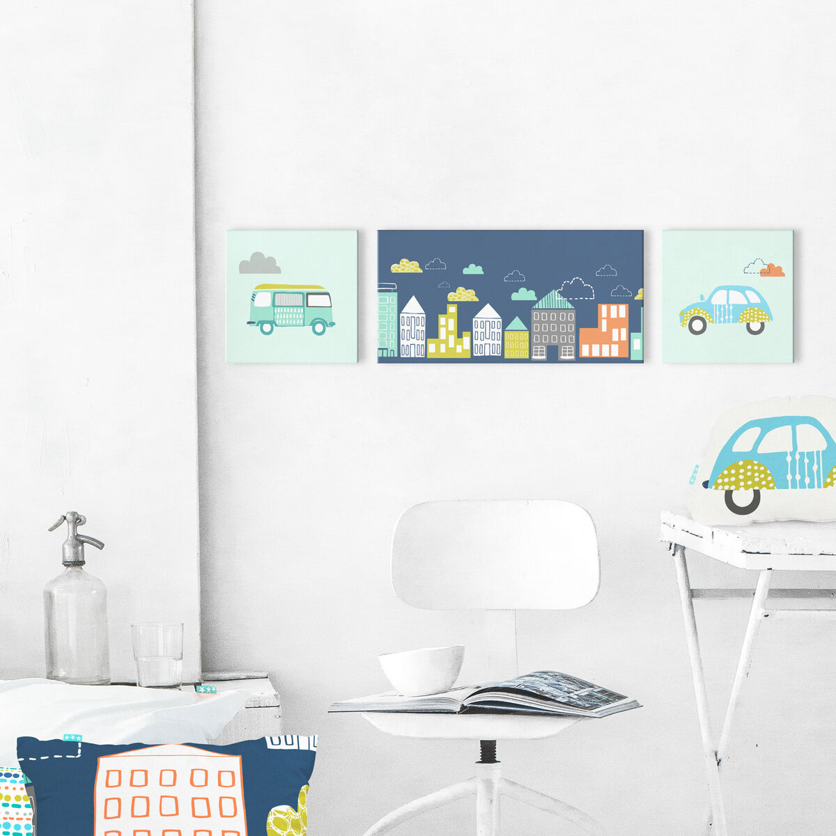 Kanvas HappyFriday Moshi Moshi Holidays Multicolour 27 x 54 cm - 3