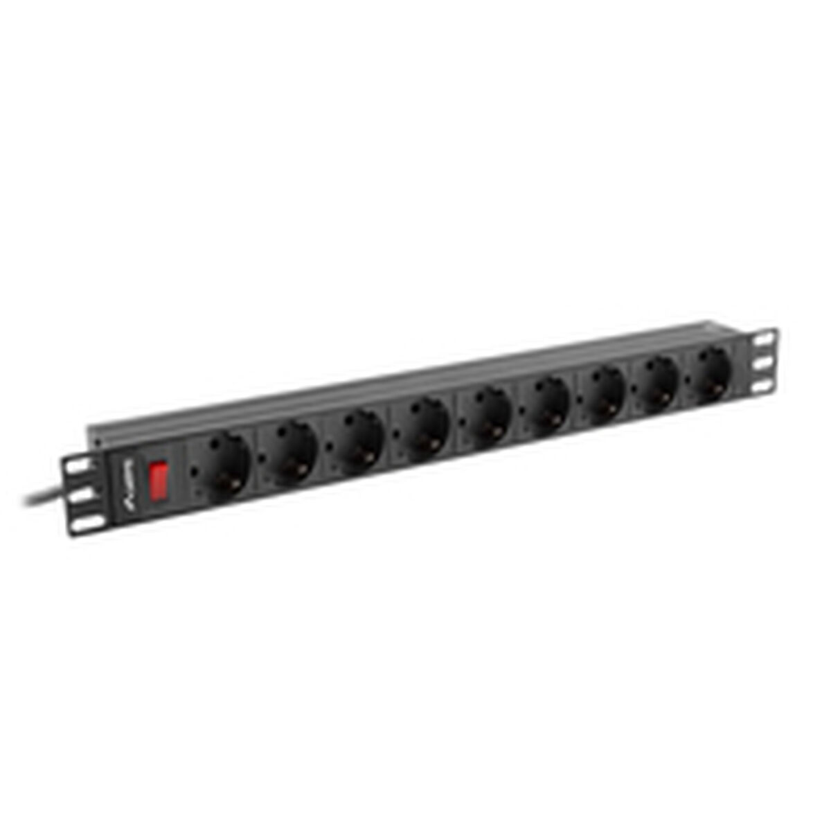 Förgreningslist 9 Tomas med Brytare Lanberg PDU-09F-0300-BK (3 m) - 7