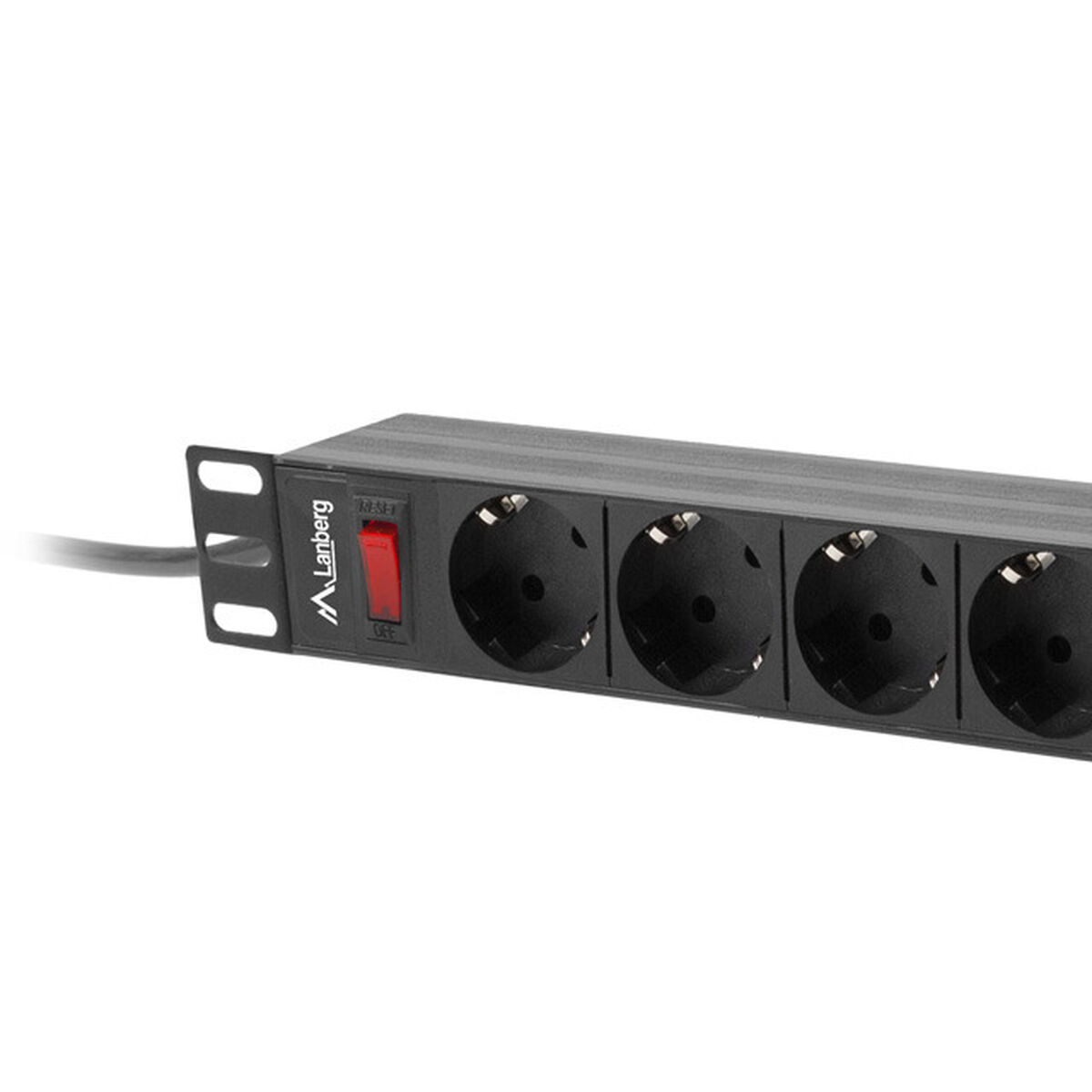 Förgreningslist 9 Tomas med Brytare Lanberg PDU-09F-0300-BK (3 m) - 6