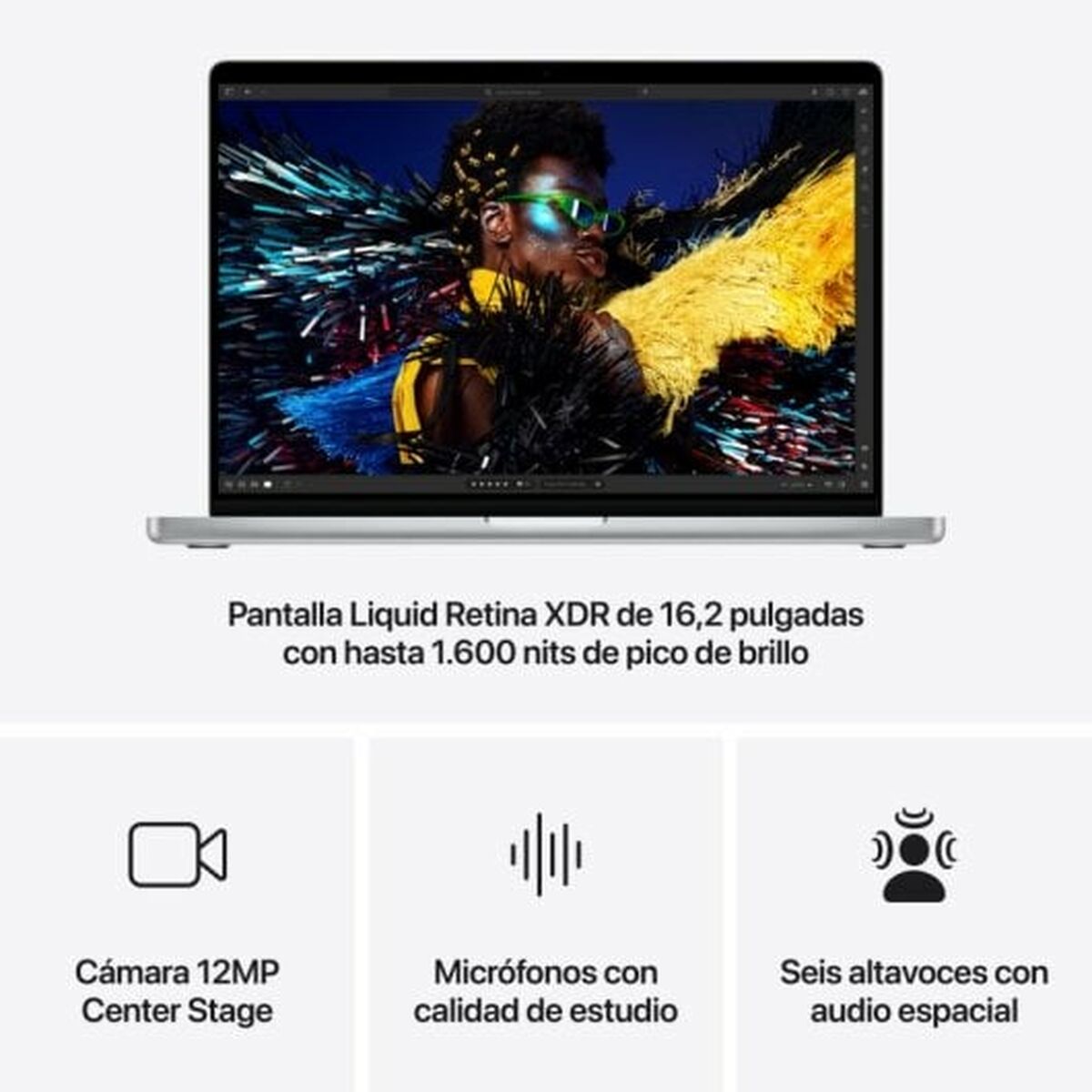 Bärbar dator Apple MX2V3Y/A 16" 36 GB RAM 1 TB SSD Qwerty Spanska - 6