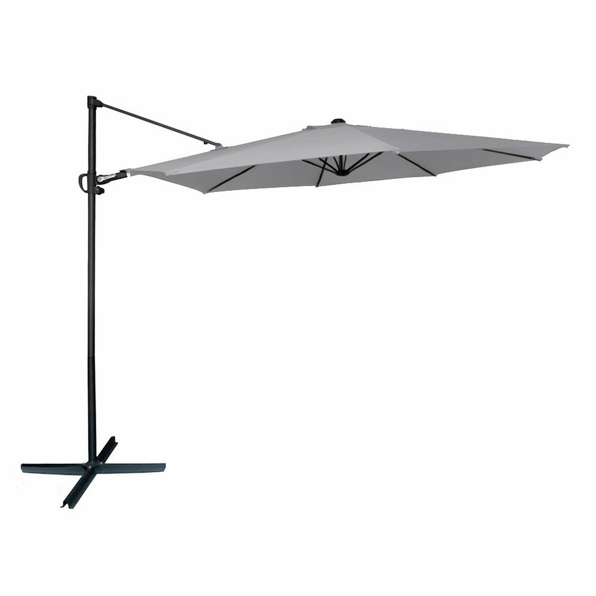 parasoll Aktive Roma 300 x 245 x 300 cm Antracitgrå Ø 4,8 cm Aluminium