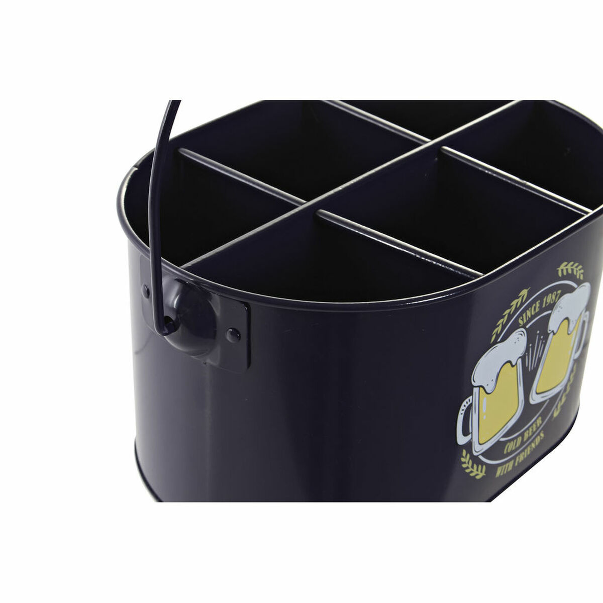 Ishink DKD Home Decor Gul Multicolour Marinblå Metall 27 x 17,5 x 13 cm - 6